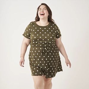 NWT Meri Skye Alice Drawstring T-shirt Dress, 2X